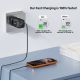 12. UNITEK 2X GAN WALL CHARGER USB-C & USB-A 20W BLACK