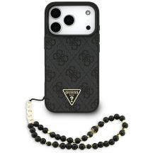 Guess 4G Strap Triangle Logo MagSafe case for iPhone 17 Pro - black