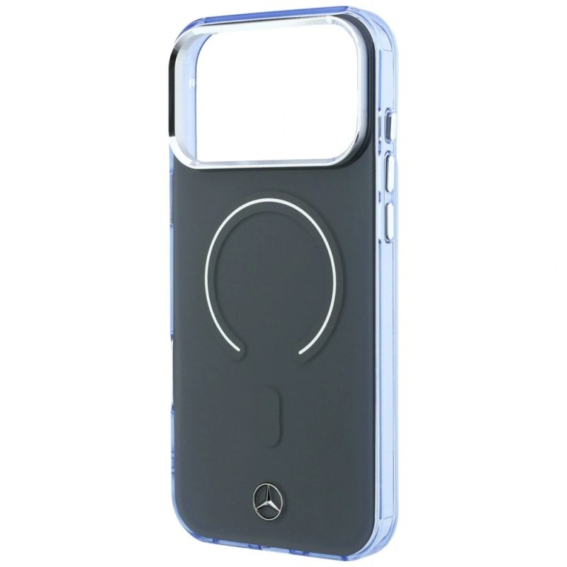 6. Mercedes Double Layer Iconic Logo MagSafe Case for iPhone 18 Pro Max / 17 Pro Max - Dark Gray