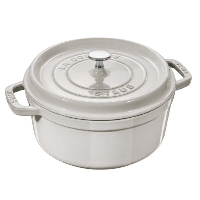 4. Round cast iron pot STAUB 40501-413-0 – White Truffle 5.2 l