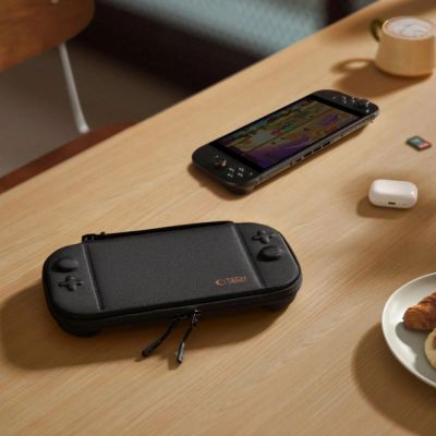 12. Tech-Protect Slim Pouch for Nintendo Switch 2 - Black