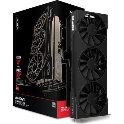 5. graphics card XFX Swift RX 9070XT 3-FAN Gaming E. 16G