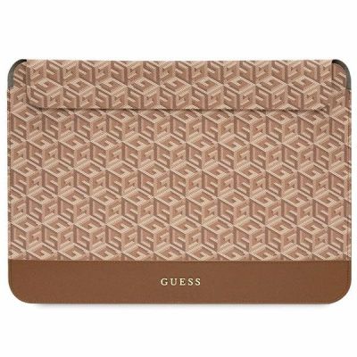 Guess GCube Stripes case for a 14" laptop - brown