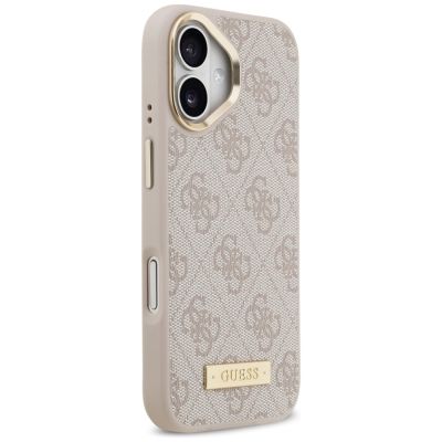 4. Guess 4G Logo Plate MagSafe Case for iPhone 17 - Pink