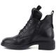 3. Black women’s leather heeled ankle boots Vinceza 133145