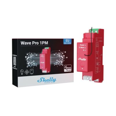 2. Shelly Qubino Wave PRO 1PM Power Relay Red