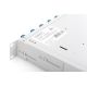 4. FO patch panel without faceplate 19'' 1U, sliding, PG13.5 and PG16 gland, ties/holders, gray