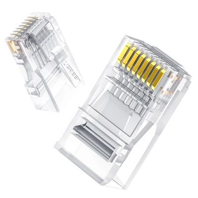 5. Ugreen 10x plug plug coupler end RJ45 8P8C Cat 6 transparent (50961)