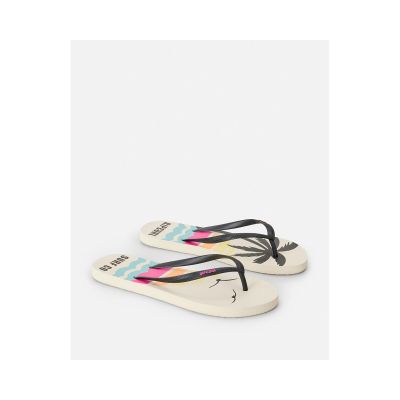 2. RIP CURL Mixed Bloom Open Toe Women's Flip-Flops Brown