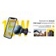 13. Wozinsky WCT5-Q6S2Y Car Holder with Qi/MagSafe 15W Inductive Charger for Ventilation Grill with Fan - Black