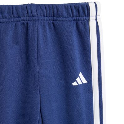 5. adidas Essentials Tiberio 3 Stripes Fleece Tracksuit for Kids Blue KC6004