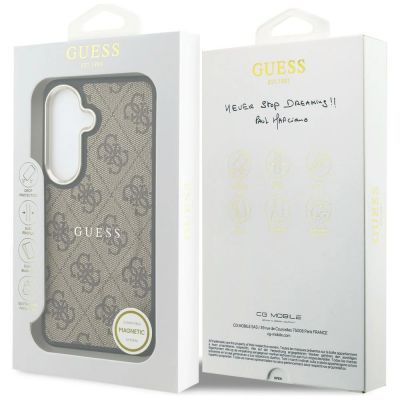 8. Guess 4G Embossed Ring MagSafe case for Samsung Galaxy S26 - brown