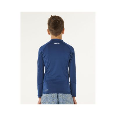 3. Boy's Lycra RIP CURL Waves Upf L/S-Boy blue