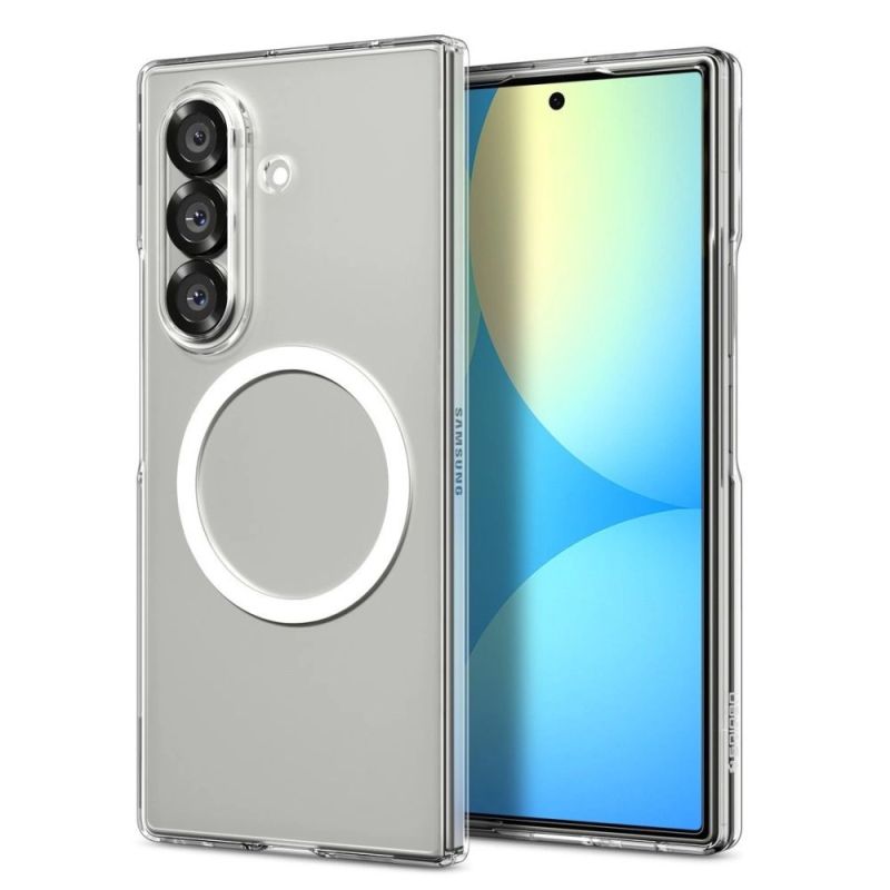 Spigen AirSkin Mag MagSafe Case for Samsung Galaxy Z Fold 7 - Clear and White