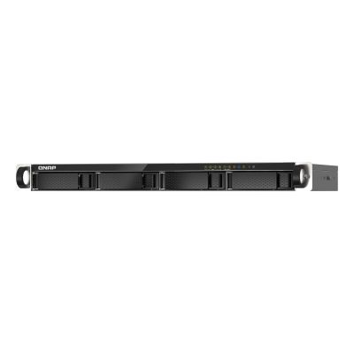 6. Qnap TS-435XeU-4G, 1U, 4 x 2.5"/3.5" SATA, Marvell Octeon TX2 CN9130 / CN9131 quad-core, 4GB DDR4 SODIMM (Max. 32GB), 2 x 10GbE SFP+, 2 x 2.5GbE, Single PSU