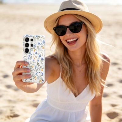 4. Tech-Protect FlexAir Case for Samsung Galaxy S26 Ultra - Colorful Flowers