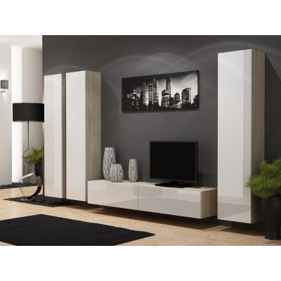 4. VIGO full display cabinet '180' 180/40/30 sonoma/white poland