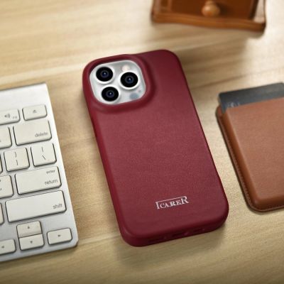 25. iCarer CE Premium Leather Folio Case iPhone 14 Pro Max Magnetic Flip Cover MagSafe Red (WMI14220716-RD)