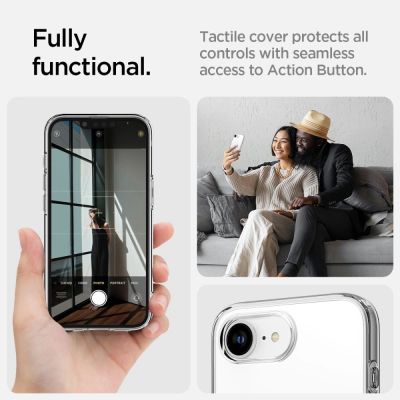 13. Spigen Liquid Crystal Mag MagSafe Case for iPhone 16e / 17e - Transparent