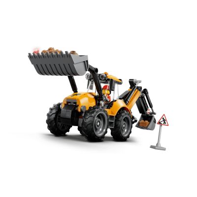 4. LEGO City 60480 - Yellow Backhoe Loader