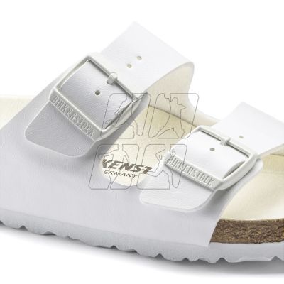 4. Birkenstock Arizona Birko-Flor Regular Women's/Men's Flip-Flops for Wide Feet for Summer White (1019061)