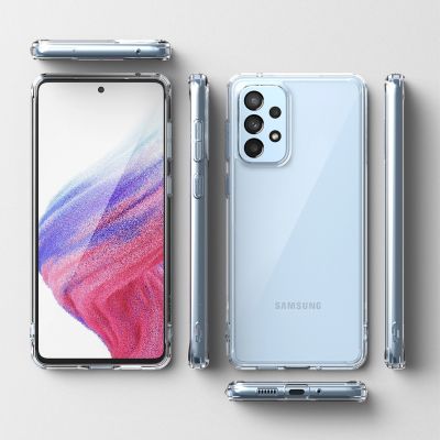 8. Ringke Fusion tpu case with frame for Samsung galaxy a73 transparent