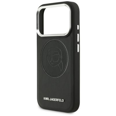 6. Karl Lagerfeld K Head Point Logo MagSafe Case for iPhone 17 Pro Max - Black