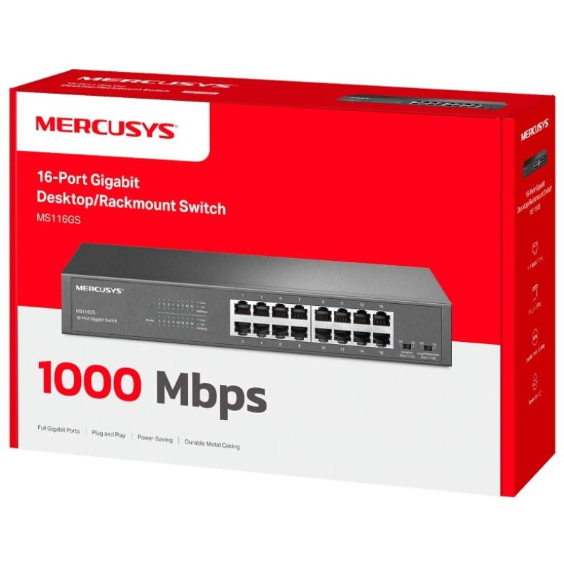 4. Switch Mercusys MS116GS