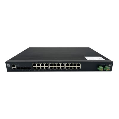 5. LevelOne IXP-2871 Managed Network Switch L2+ Gigabit Ethernet (10/100/1000) PoE Support Black