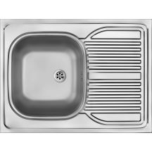 Single-bowl steel sink with drainer - built-in ZM6 3110 5907650845812
