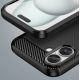 7. Carbon Case for iPhone 16 Plus Silicone Case - Black