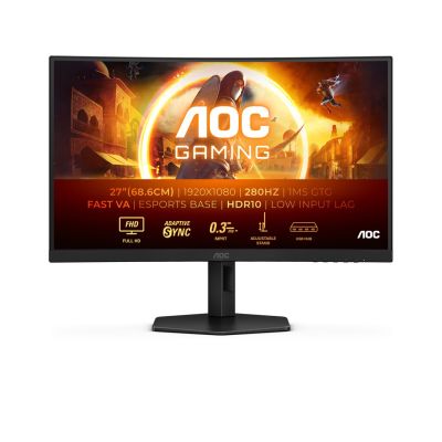 AOC 27" G4 C27G4ZXU Computer Monitor 68.6cm 1920 x 1080 px Full HD LED Black