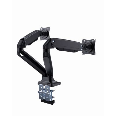4. GEMBIRD ADJUSTABLE DESK ARM FOR 2 MONITORS 17"-35" UP TO 10KG