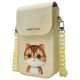 5. Nimmy Big Eyed Pet 2.0 Cat 3-in-1 Set: Phone Bag + Wallet + Tracker Case - Beige