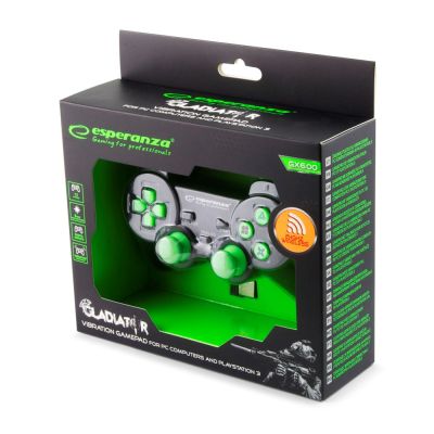 10. Esperanza GLADIATOR EGG108G Wireless Gamepad (PC, PS3; black)