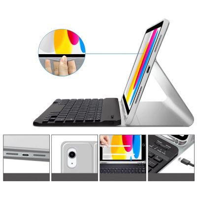 5. Tech-Protect SC Pen + Keyboard Case for iPad 10.9" 2022 (10th gen.) / 11" 2025 (11th gen.) - Gray