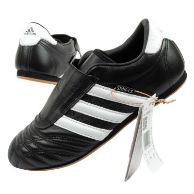 Adidas Women's Taekwondo Sports Shoes Black Leather Slip-On