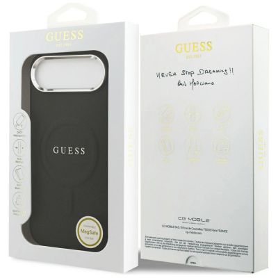 8. Guess Classic Logo MagSafe Case for iPhone Air - Black
