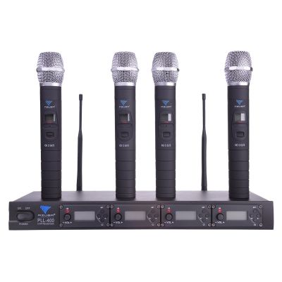 PLL-400 UHF 4-channel microphone (4 handheld microphones)
