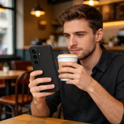 6. Tech-Protect Silicone MagSafe Case for Samsung Galaxy S26+ - Black