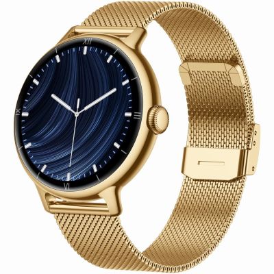 4. Smartwatch Gravity Gold Strap + Bracelet GT33-1