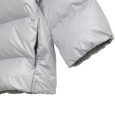 9. Adidas Synthetic Down Glam Silver Kids Jacket JM8870