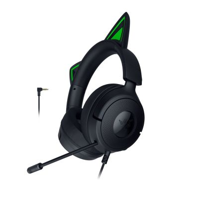 Razer Gaming Headset Kraken Kitty V3 X, Wired Over-Ear, with Microphone, Black