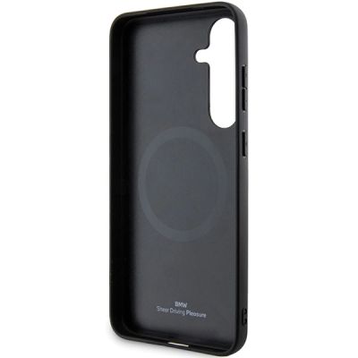 7. BMW BMHMS24S23RDCLK S24 S921 black/black hardcase Signature Leather Textured & Line MagSafe