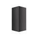 4. Lanberg WF01-6627-10B single-section cabinet (27U; 1300mm / 600mm / 600 mm; wall-mounted; Glass; 19''; black)