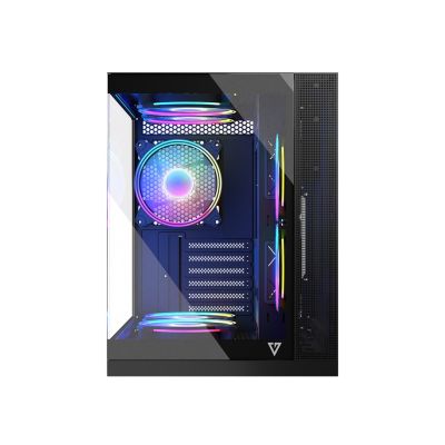 6. MODECOM VOLCANO PANORAMA APEX ARGB 3F MIDI BLACK CASE