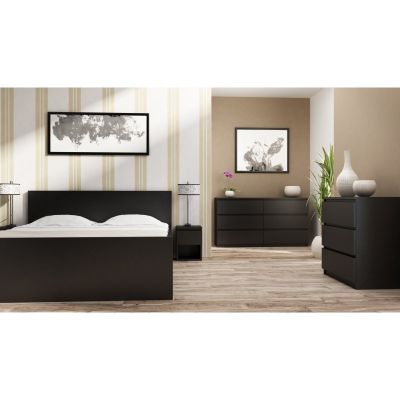 3. M3 MALWA CHEST OF DRAWERS 3 DRAWERS BLACK