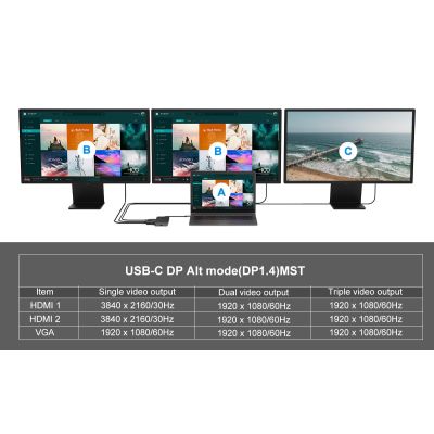 13. Conceptronic DONN14G Docking Station Wired USB 3.2 Gen 1 (3.1 Gen 1) Type-C Gray