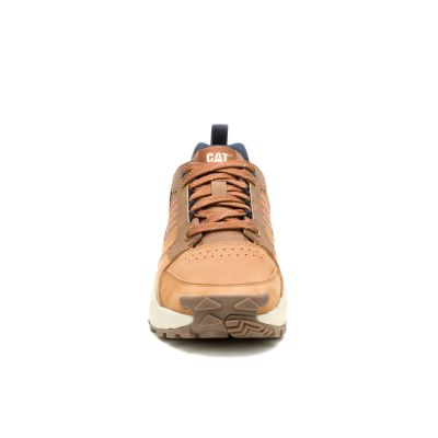 3. CATERPILLAR GRAPPLE LEATHER BROWN SHOES (P726651)