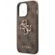 6. Guess 4G Big Metal Logo Case for iPhone 14 Pro - Brown